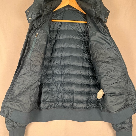 Lululemon Get Up Get Down Goose Down Puffer Jacket Mens Medium Metallic Blue - Picture 7 of 12